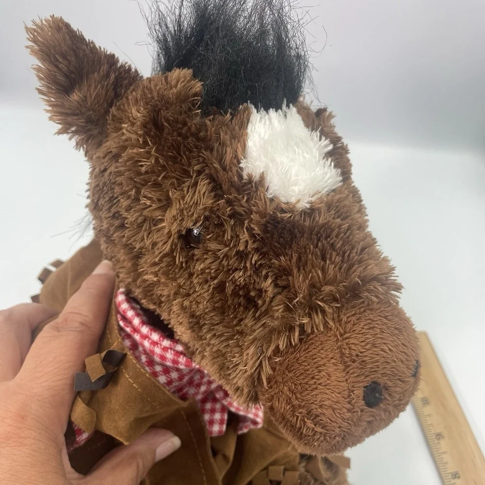 Vintage 2001 The Bear Factory Western Pony Horse Cowboy Plush Stuffed Animal 16